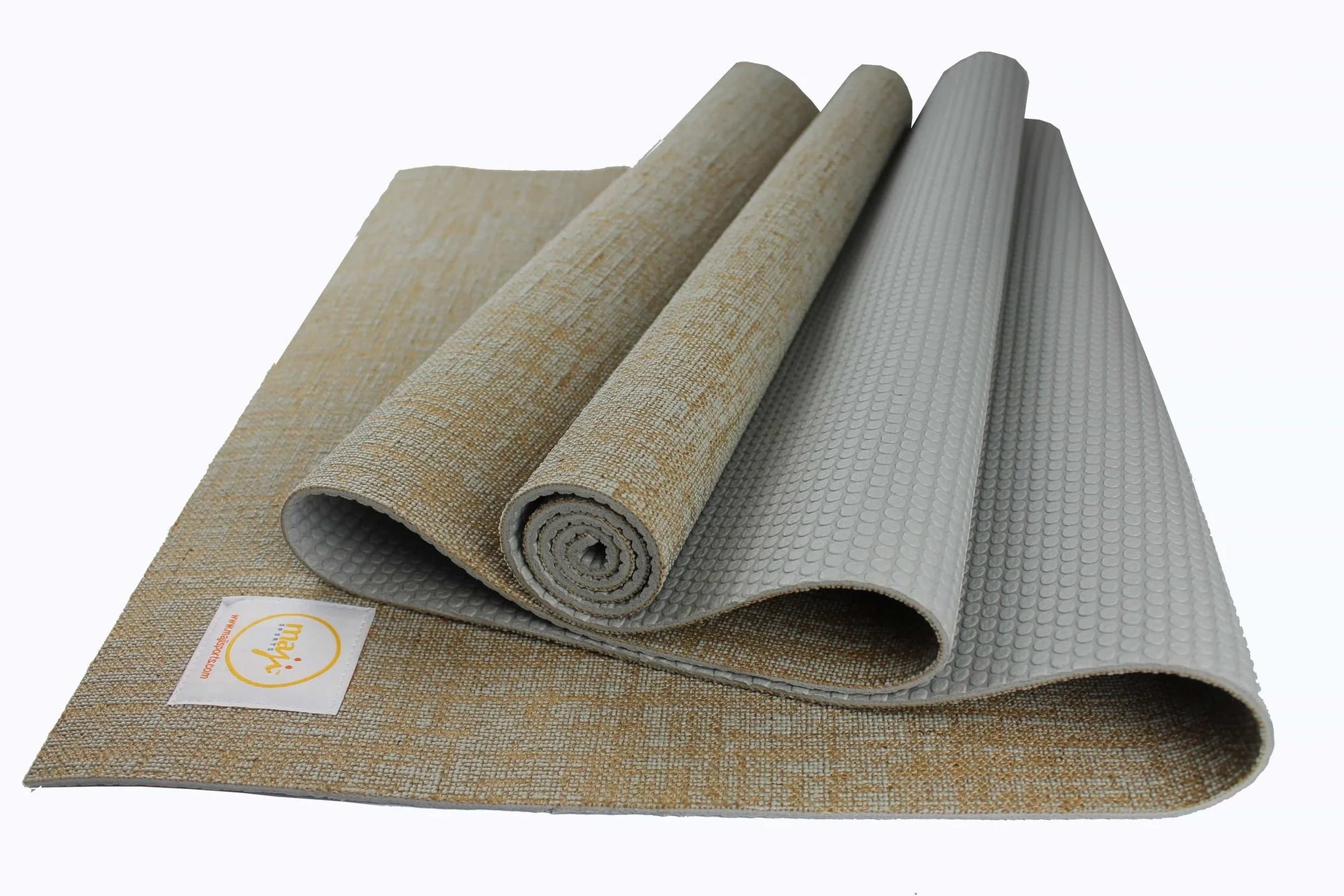 Maji Sports Jute Premium Eco Yoga Mat + Foot Massager (7.5Cm X 17.5Cm)