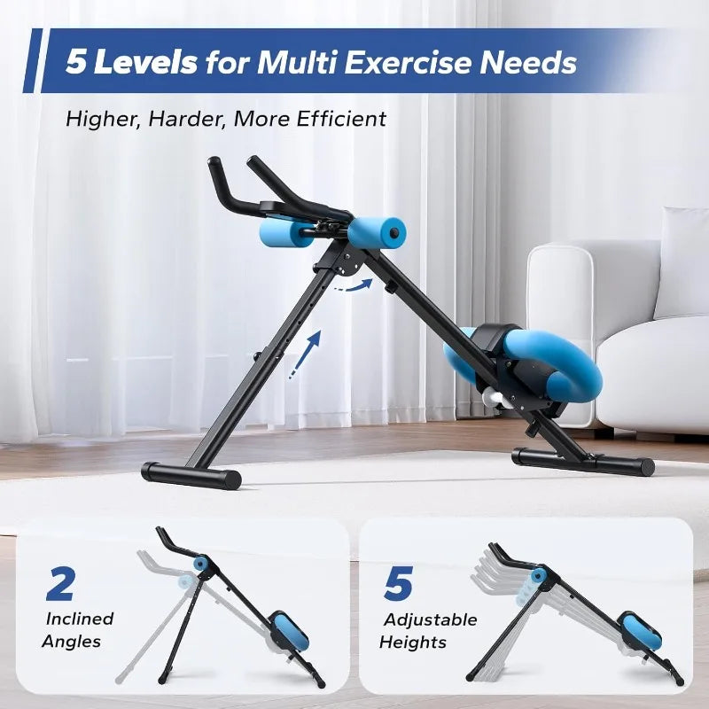 MERACH Ab Machine, Ab Workout Equipment, Adjustable Ab Trainer Machine for Abs Workout at Home Gym, Foldable