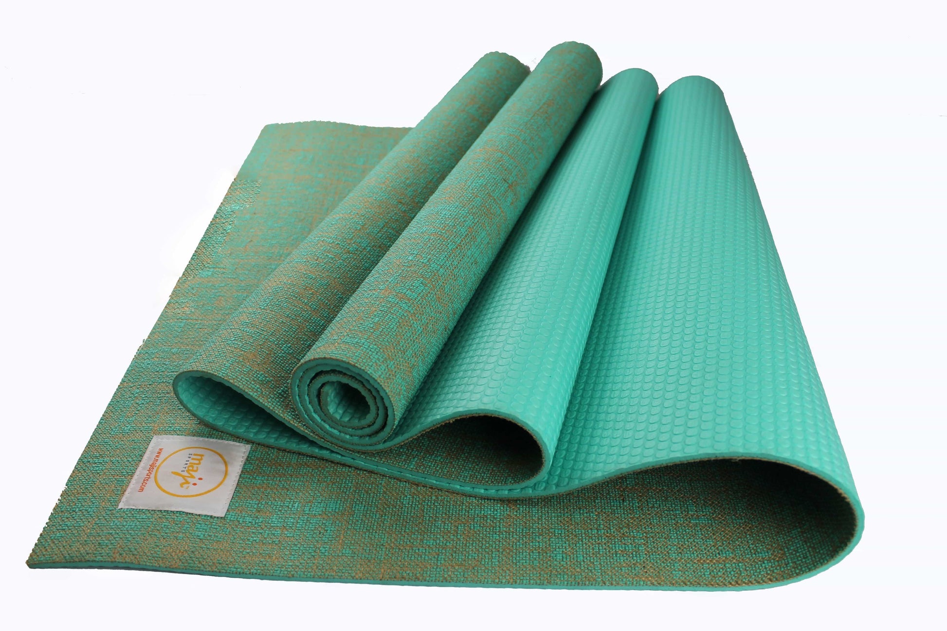 Maji Sports Jute Premium Eco Yoga Mat + Foot Massager (7.5Cm X 17.5Cm)