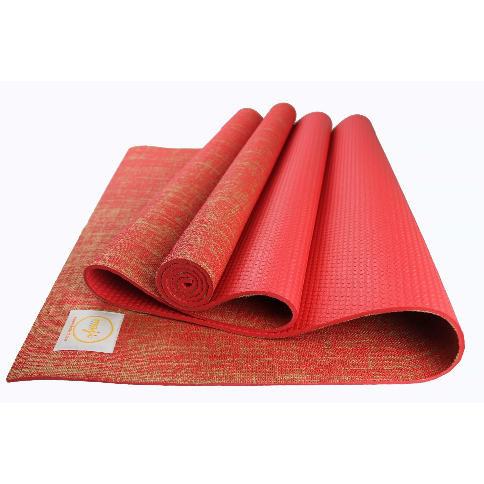 Maji Sports Jute Premium Eco Yoga Mat + Foot Massager (7.5Cm X 17.5Cm)